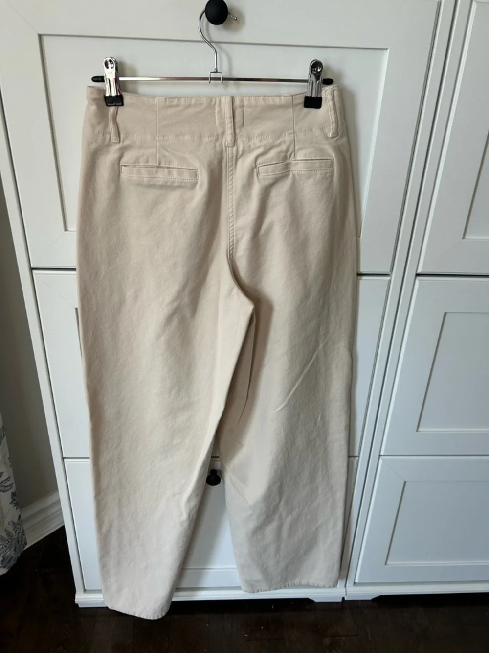 Wilfred Free Neutral Beige High-Waist Wide Leg Pants - Picture 8 of 9